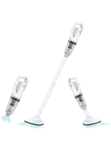 Handheld Vacuum Cordless Vacuum Cleaner,  Strong Cyclone Suction, Cordless Rechargeable Portable Vacuum, for Home Pet Car Sofa Cleaning (12000 Pa, White)