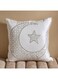 Box Moon and Star Cushion - White Gold - 45x45cm