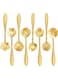 DELFINO Stainless Steel Tableware Creative Flower Coffee Spoon, Sugar Spoon, Stirring Spoon, Mixing Spoon, Stir Bar Spoon, Tea Spoon, Ice Tea Spoon for Tea, Cake, Sugar, Dessert Ice Cream Spoon