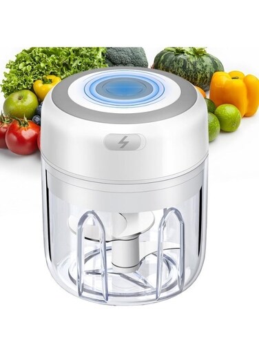 Mini Food Processor, Vegetable &amp; Garlic Chopper, Portable Onion Dicer for Meat, Baby Food, Nuts &amp; Veggies, Small Blender for Kitchen