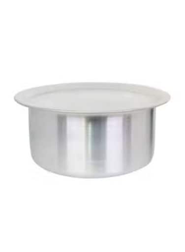 Aluminium Cooking Pot Heavy Guage Tope with Lid Silver 13