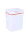 Smart Automatic Trash Bin with Proximity Sensor, 12 Liters, Kitchen or Bathroom Trash, Opens and Closes, Rectangular (White)