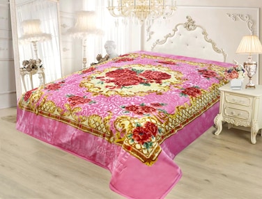 STARLIFE Double Ply Premium Quality Blanket 100% Polyester SPUN YARN Obtained From Virgin Polyester Suitable For Winter And Rainy Season 11 LB, SL-BL4403