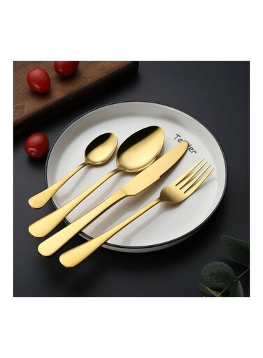 Stainless Steel Cutlery Set Gold