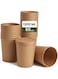 Ecoway Paper Disposable Cups 32 Oz - Pack Of 50 Ice Cream Cup Without Lid Eco-Friendly Desert Bowls Hot Or Cold Food Cups, Tea Cup, Coffee Cup Biodegradable Party Supplies, Yogurt Take Outs, Brown