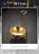Gold Thickened Stainless Steel Sauce &amp; Spoon Rest, Modern U-Shaped Design with Smooth Mirror Finish, Elegant Kitchen Countertop Organizer for Cooking &amp; Dining with 11cm bowl