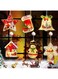 Yoawllty Christmas Decorations for Home, 6Pcs Christmas Window Lights Decorations, Warm White Lighted Tree Bell Star Shaped Sucker Lamp for Xmas Tree (style 2)