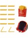 Fries Magnetic Clips Set of 12, Food Sealing Clips for Fridge, Novelty Fries Shaped, Securely Seal Bags, Kitchen Accessory