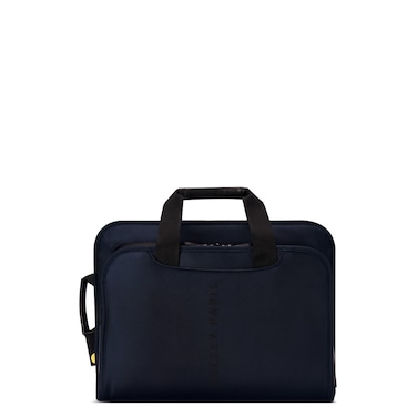 Delsey Arche 2 Compartment Briefcase With Backpack Strap Navy