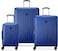 Delsey Paris Christine Hardside Expandable Luggage Set Of 3, Polycarbonate Hardshell Suitcases With 360&deg; Spinner Wheels, Lightweight And Durable Travel Luggage, Scratch-Resistant Exterior,Klein Blue