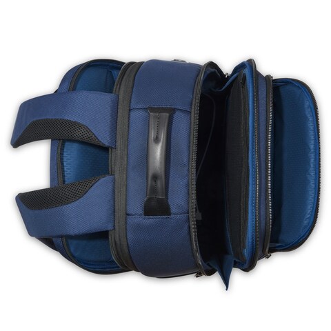 Wagram Satchel 2 Compartment Laptop Backpack 17.3&quot; Navy