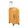 Recycled Delsey Clavel  55Cm Hardcase 4 Double Wheel Expandable Cabin Luggage Trolley Yellow