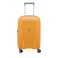 Recycled Delsey Clavel  55Cm Hardcase 4 Double Wheel Expandable Cabin Luggage Trolley Yellow