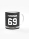 Designer Printed Coffee Mug with Heavy Duty Handle 11oz Ceramic Personalised Gift Mugs Cup [Microwave Safe &amp; Dishwasher Proof ] - Cricket Player - Lockie Ferguson, Jersey Number - 69