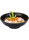 27 Oz Black Melamine Large Bowl - Japonais, Faux Stone, Speckled - 9" X 9" X 2 1/2" - 2Ct Box - Voga - Restaurantware