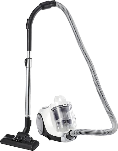 Tefal Swift Power Cyclonic TW2947 - Bagless Vacuum Cleaner, 750W, 1.2 Dust Box Capacity, 3 Levels of Filtration, 7.55m In use Radius, Compact Design For Handling, Snow White