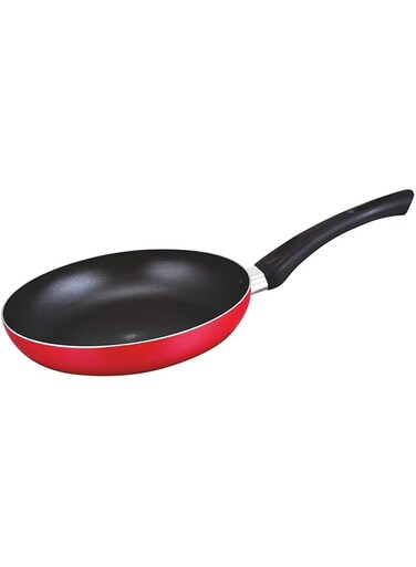 Delcasa 26cm Non Stick Fry Pan Ceramic Coating Healthier Ceramic Chemical Free Non-Stick Heat Resistant Exterior Double Layer Coating, red