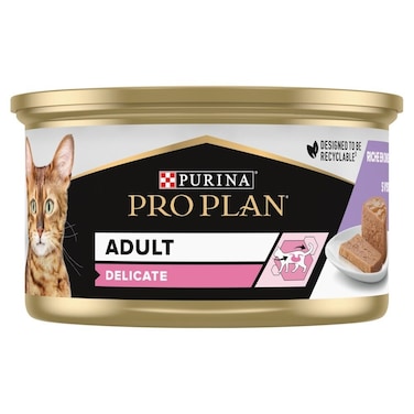 Pro Plan Adult Delicate Digestion, Wet Cat Food Turkey 85g