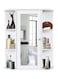 Mounted Mirror Cabinet with Display Shelves, Simple Design with Storage Capabilities