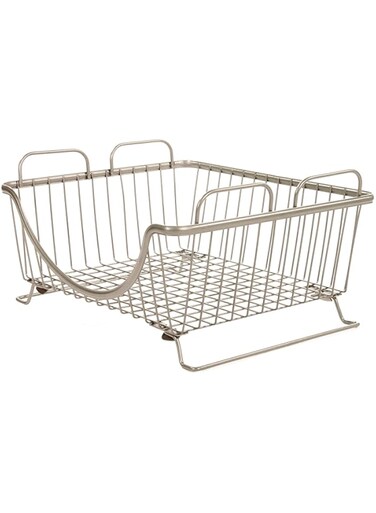 Spectrum Diversified Ashley Medium Stacking Tray Satin Nickel