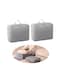 Space Saver Compression Bags,2PCS Travel Clothes Storage Bags for Down Coat,Cotton-padded Jacket Zipper Bag,Reusable Clothes Storage Organizer for Closet Wardrobe,Saving 40% Organization Space (Grey)
