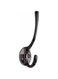 KNP 746 Hat And Coat Hook Heavy Duty Robe Hook Coat and Hat Hook with Round Base3pcs Chrome-plated