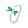 S925 Sterling Silver Dragonfly Open Adjustable Women Ring(BSR537-E)