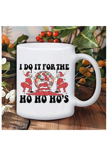 Christmas Ceramic Coffee Mug - Insulated, Reusable, Hand Wash Only - Multipurpose, Ideal for Coffee Lovers, Unisex - Merry Christmas Design