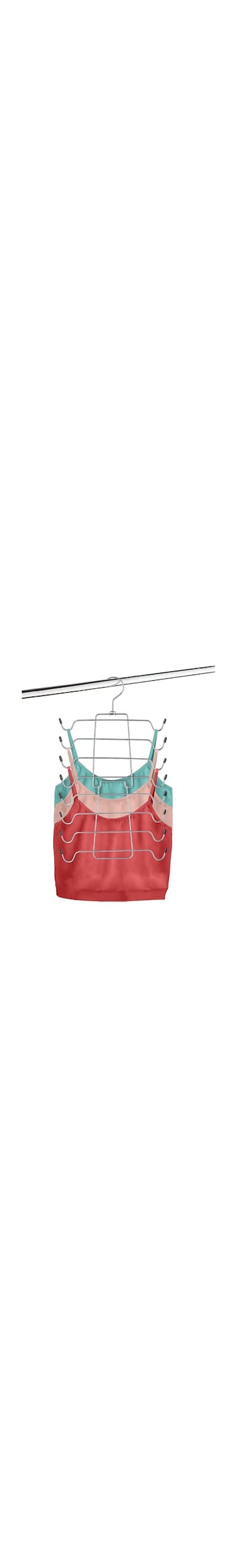 AMERTEER Tank Top Hanger   Space-Saving Metal Bra Organizer   Closet Organizer for Bras, Scarves &amp; Belts   Sports Bra Hangers for Efficient Storage