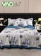 4PCS Floral Comforter Set, Simple Style Bedding Set, Flower Print, Soft Breathable Lightweight Material, AB Surface Bedding Covers Set 200*230CM