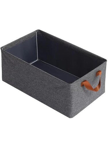 INSX Foldable Wardrobe Organizer - Waterproof Oxford Cloth Fabric Storage for Jeans, Clothes, Sweaters - 26L Capacity with Steel Frame Support (Pack of 1)