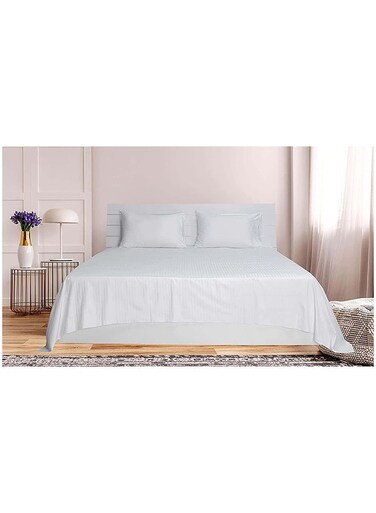COLLECTION WHITE Double Flat Sheet with 2 Pillow Cases 220x240 cm