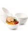 EZOWare Set of 6 650ml Bowl, Round Dish Bowls for Cereal, Salad, Soup, Snacks, Dessert, 15.5 x 8 cm, White