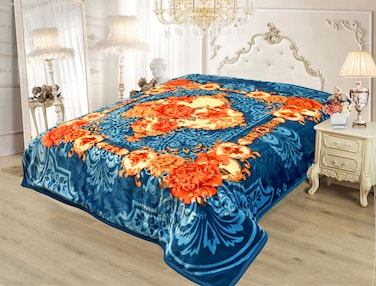 STARLIFE Double Ply Premium Quality Blanket 100% Polyester SPUN YARN Obtained From Virgin Polyester Suitable For Winter And Rainy Season 12 LB, SL-BL4404