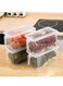 4-Pack Cereal and Dry Food Storage Containers Kitchen Organizer Small Meal Prep for Sugar Flour Snack Baking Supplies BPA-Free Stackable Boxes with Locking Lids