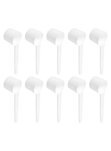 White Plastic Measuring Spoons Food Grade Scoops for Liquid Seasoning Baking Powder Spices Reusable Kitchen Tools,5g