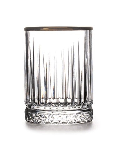 6-Piece Elysia Golden Touch Shot Tumbler Set 110 ml Clear/Gold