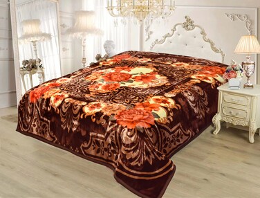 STARLIFE Double Ply Premium Quality Blanket 100% Polyester SPUN YARN Obtained From Virgin Polyester Suitable For Winter And Rainy Season 12 LB, SL-BL4404