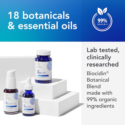 Biocidin Liquid Formula  Gut Cleanse Process  Immune Support Supplement  Supportive Biofilm Disruptor to Promote Digestive Health  Microbial Balance  18 Botanical  Essential Oil Blend 1 oz