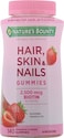 Natures BountyHair Skin  Nails with Biotin Strawberry Gummies Vitamin Supplement Supports Hair Skin and Nail Health for Women 2500 mcg 140 Ct