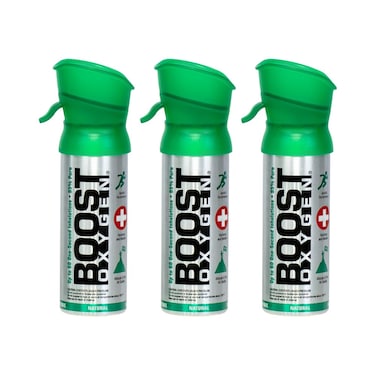 Boost Oxygen Pocket Size Natural 3L Canister  Respiratory Support for Aerobic Recovery Altitude Performance  Health 3 Pack