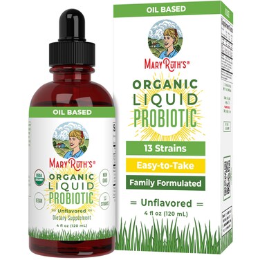 USDA Organic Liquid Probiotic by MaryRuths  Digestive Health  Gut Health  Probiotics for Women  Probiotics for Men  Probiotics for Kids  Acidophilus Probiotic  Vegan  NonGMO  40 Servings