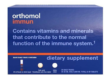 Orthomol Immun Vial Immune Support SupplementCapsule 30Day Supply Vitamins A B C D E Zinc Iodine