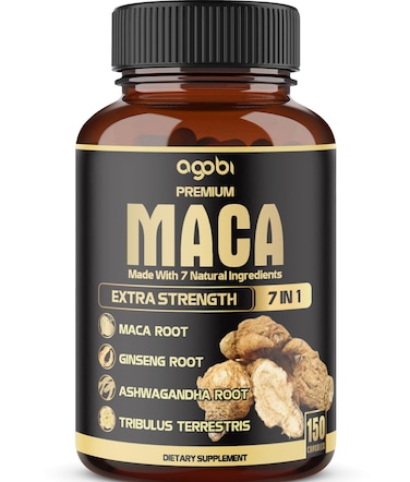 7in1 Premium Maca Root Capsules  with Ashwagandha Ginseng Tribulus Shilajit Shatavari  Black Pepper  Natural Energy Performance  Mood Support  150 Counts for 5 Months