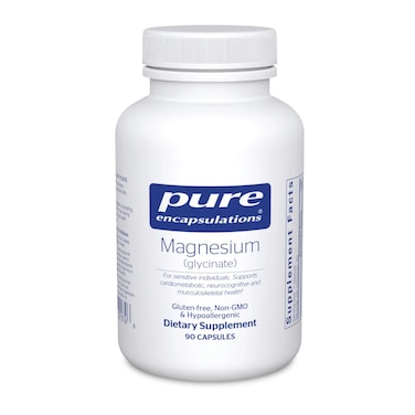 Pure Encapsulations Magnesium Glycinate  Supplement to Support Stress Relief Sleep Heart Health Nerves Muscles and Metabolism  with Magnesium Glycinate  90 Capsules