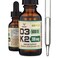 Vitamin D3 K2 5000 IU Liquid Drops 5000 IU of D3 and 200mcg of 999 AllTrans Patented K2 MK7 K2Vital Max Absorption Liquid Vitamin D Drops 30 Servings by Double Wood