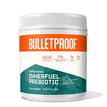 BulletproofUnflavored Innerfuel Prebiotic Fiber Powder 134 Ounces Supplement for Gut Health Digestive Health and Immune Support Plant Sourced Prebiotics 0g Sugar