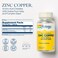 SOLARAYZinc Copper Amino Acid Chelate Immune Support Supplement wChelated Zinc 50mg Bone Skin Heart Health and Thyroid Support with Iodine from Kelp 100 Serv 100 VegCaps