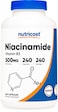 Nutricost Niacinamide Vitamin B3 500mg 240 Capsules  NonGMO Gluten Free Flush Free Vitamin B3