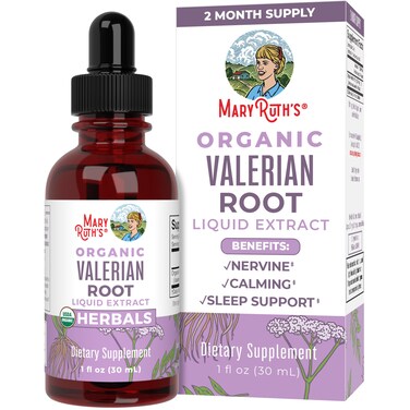 MaryRuth Organics Valerian Root Liquid Drops  2 Month Supply  Sugar Free  USDA Organic Valerian Root Drops  Support Sleep  Calm and Stress Relief  Vegan  NonGMO  Gluten Free  60 Servings